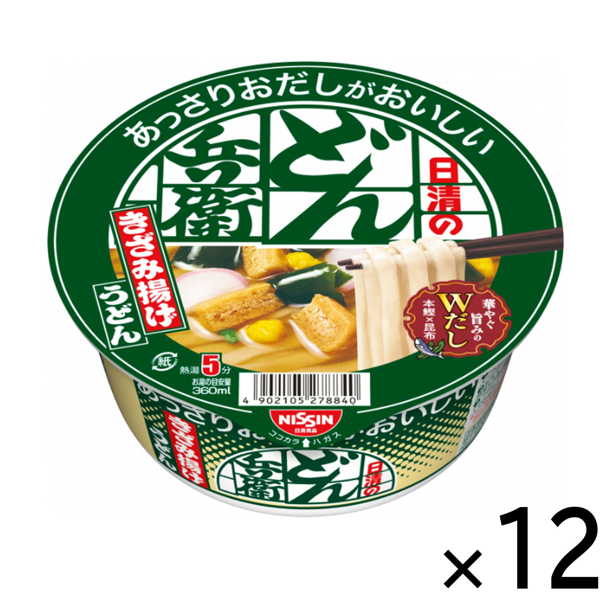 Nissin Donbei Shredded Fried Udon With Delicious Light Soup Stock【12 Set】